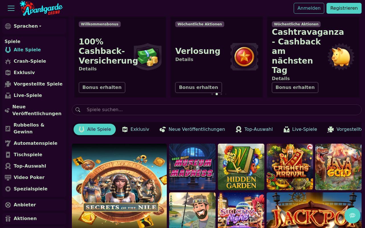 Avantgarde Casino: About This Site